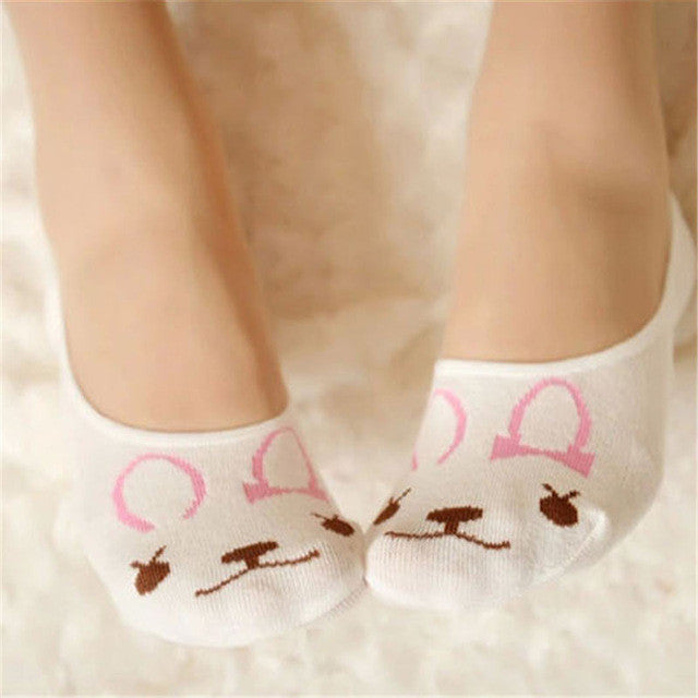 Rabbit Cat Cotton Short Socks