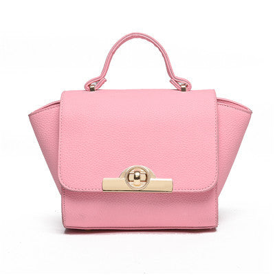 Pink Leather Crossbody Shoulder Bag Handbag