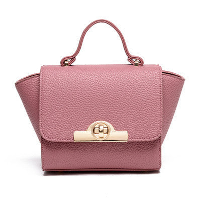 Pink Leather Crossbody Shoulder Bag Handbag